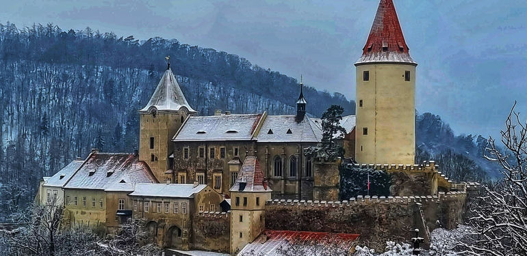 Na Křivoklát i v zimě. Ledová pohádka s minimem turistů