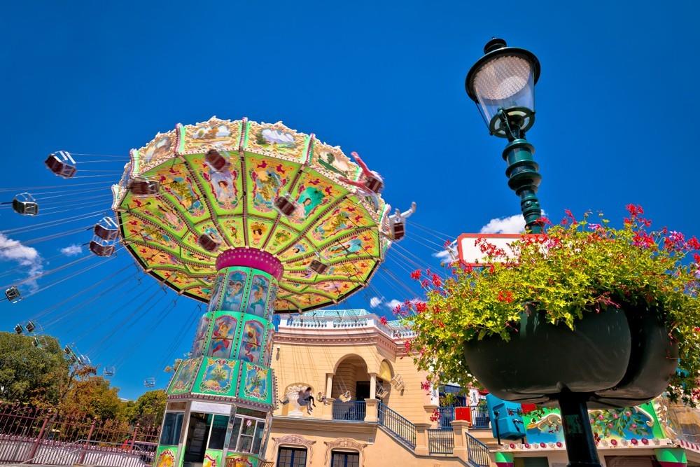 Prater ve Vídni a Dům moří